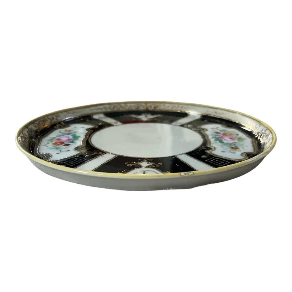 Antique Hand-Painted Nippon Porcelain Saucer, 7